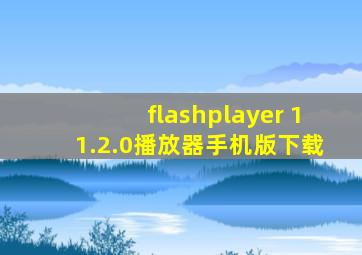 flashplayer 11.2.0播放器手机版下载